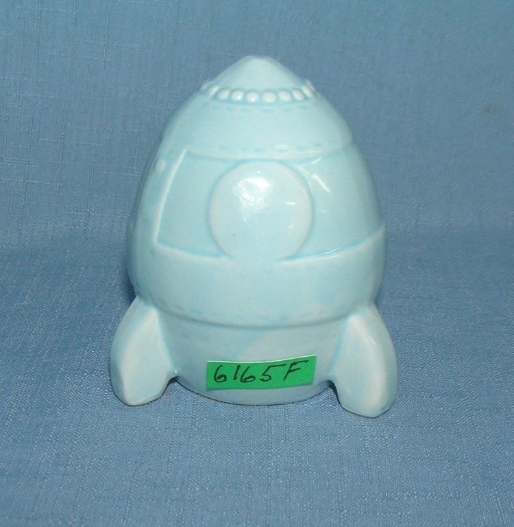 Classic Porcelain Space Ship blue glaze