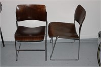 Pair of Matching Modern Bent Wood Office Chairs