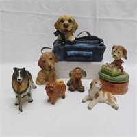Dog Figurines - Ceramic - Vintage