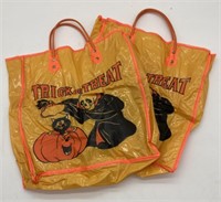 (A) Vintage Halloween Trick or Treat bags.