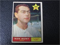 1961 TOPPS #156 KEN HUNT ANGELS VINTAGE