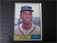 1961 TOPPS #164 FELIX MANTILLA BRAVES