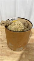 Tub of yarn