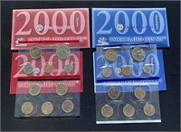 2000 Uncirculated Coin Sets - Denver & Phila.