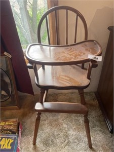 ANTIQUE BABY HIGH CHAIR