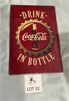 Drink Coca-Cola in Bottle Sign