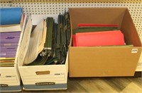 (6) boxes of assorted paper filiing and sorting