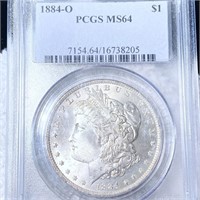 1884-O Morgan Silver Dollar PCGS - MS64