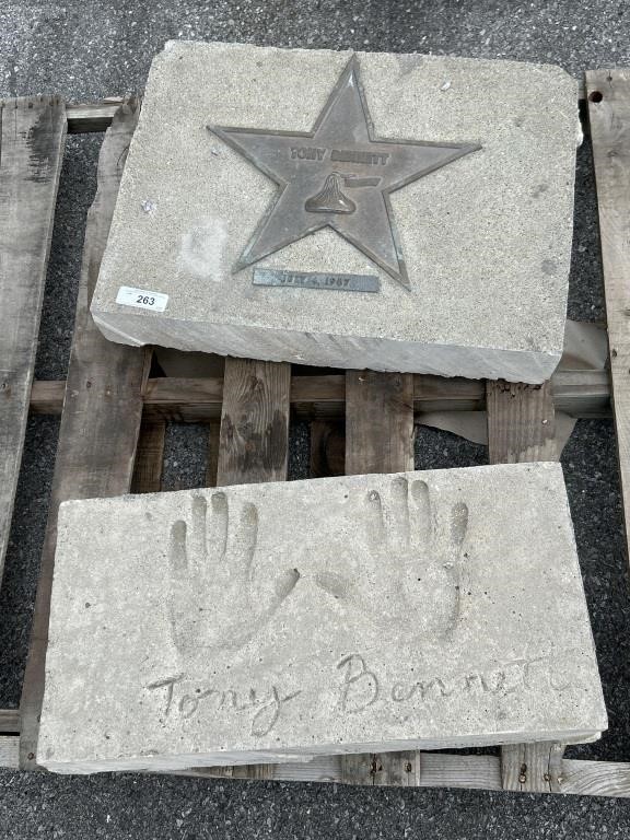 Tony Bennett Concrete Star.