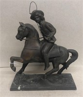 1950s cowboy rider statue