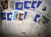 15 - STERLING SILVER ROUNDS FIRST DAY COVERS