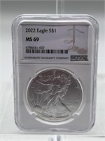 2022 NCG MS69 Silver American Eagle