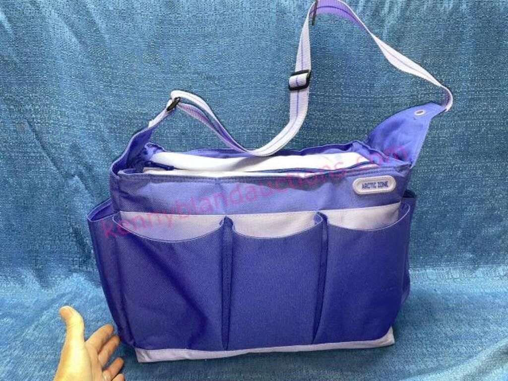 Artic Zone purple cooler bag