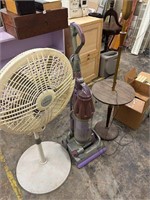 Floor fan, VAC, Lamp with table