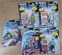 5pc 1997 Star Trek Action Figures