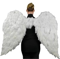 Touch of Nature White Adult Angel Wings - 52" by