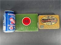 LOT OF 2 TOBACCO TINS LUCKY STRIKE DUTCH MASTERS