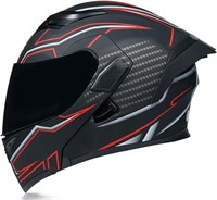 Motorcycle Helmet, Modular Flip Up Front