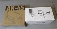 Ak-45 Amplifier & Zeal Sound Bkd-12a Microphone