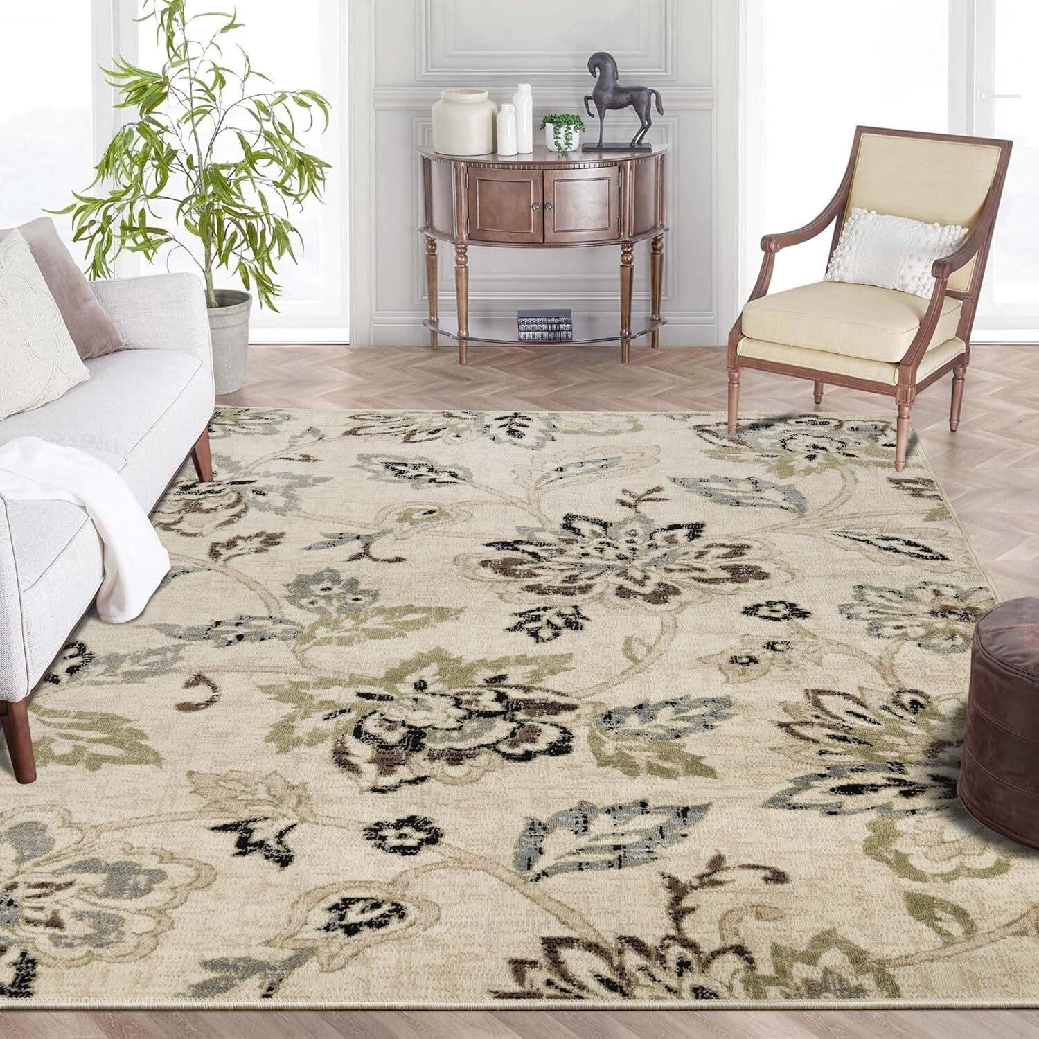 Superior Indoor Large Area Rug  8' x 10'  Beige