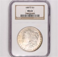 1884-O Morgan Dollar NGC MS64