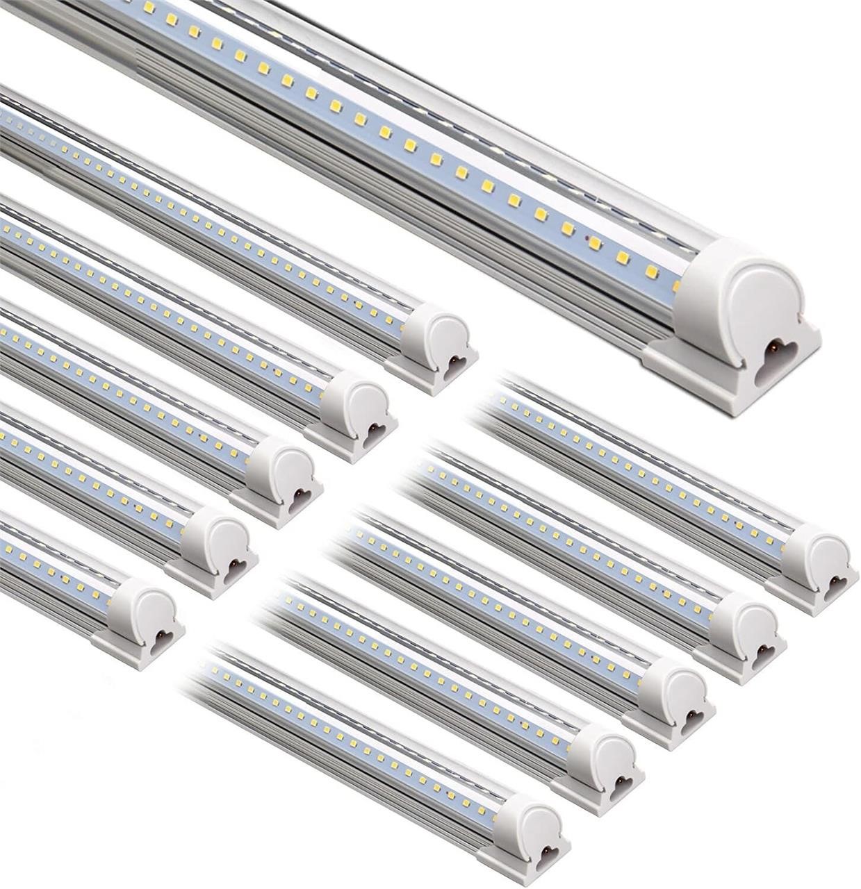 8FT 72W 9000LM 5000K LED Shop Light  Pack of 10