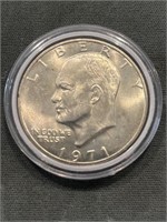 1971 S Silver Eisenhower Dollar Unc.