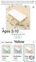 New 2 sets; Children's Table and Chair Set