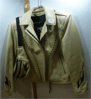 Leather Jacket Ladies "On The Fringe" Size M