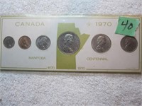 1970 Proof set Manitoba Centennial
