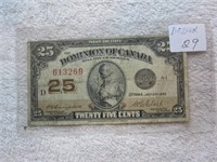 1923- .25 cents Campbell Clark Dominion of Canada