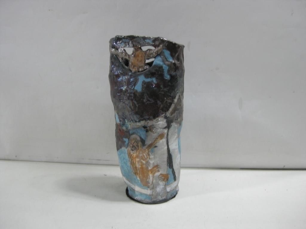 12" Tall Artwork Vase