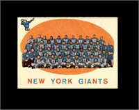 1959 Topps #133 New York Giants TC EX to EX-MT+