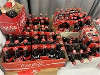 6 Cartons Crates Of Collectible Coke Bottles