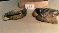 Two ducks decor , 12 inches long