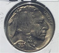 1937 Buffalo Nickel UNC GEM BU
