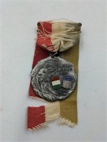 1932 International Swim Meet sterling silver medal