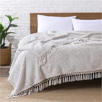 Ultra Soft Fleece Sherpa Blanket King Size,Lightwe