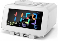 uscce Digital Alarm Clock Radio - 0-100% Dim