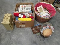 Large Group of Sewing, Crochet & Craft Items