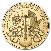 2023 Austria 1 Oz Gold Philharmonic Coin Bu