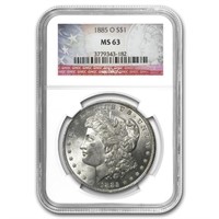 1885-o Morgan Dollar Ms-63 Ngc