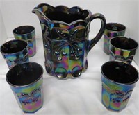 Westmoreland Cherry  Pitcher & 6 Glasses