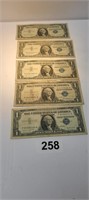 1957 $1 Silver Certificates ( 5 )