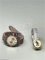 2 Mickey Mouse wrist watches