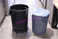 LOT, 2 PCS. BRUTE GARBAGE BINS *NOTES!*