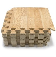 SM3577  Sorbus Wood Grain Interlocking Foam Mats,