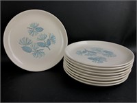 (9) Macrest Stetson Blue Spruce Dessert Plates