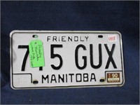 Friendly Manitoba plate