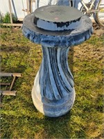 Heavy Cement Bird Bath Base